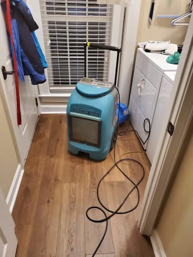 Commercial dehumidifier deployed for Flood Damage Cleanup in St. Louis